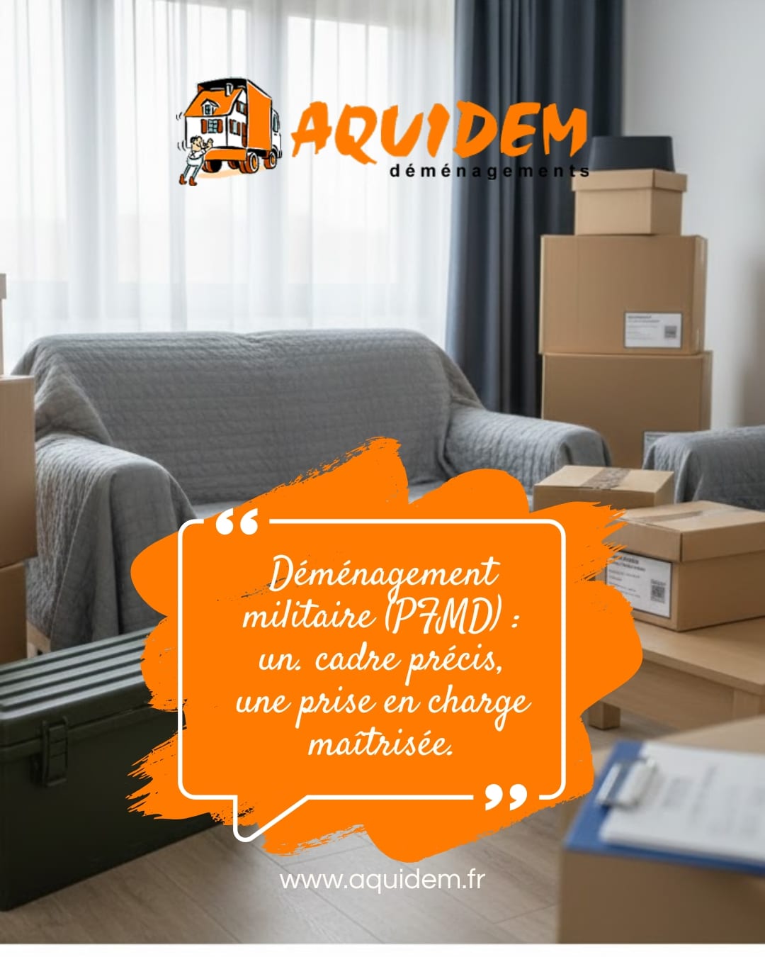 Déménagement militaire PFMD Gironde AQUIDEM